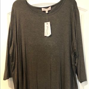 Philosophy Charcoal Tunic